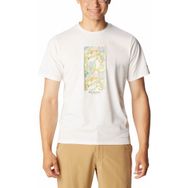Columbia Mens Sun Trek Graphic Beyaz Kısa Kollu Erkek T-shirt