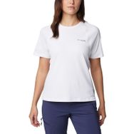 Columbia Summit Valley Beyaz Kısa Kollu Kadın T-shirt