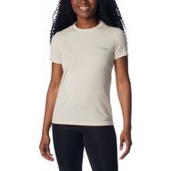 Columbia W Endless Trail Running Tech Ekru Kısa Kollu Kadın T-shirt