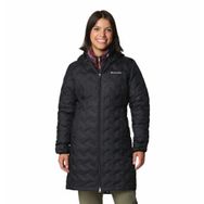 Columbia WK0440 Delta Ridge II Long Down Jacket Siyah Kadın Mont