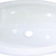Comet 380x200 mm Polistiren Mini Oval Beyaz Karavan Lavabosu