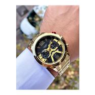Comwatch 3007-GGBG Çelik Kordon Analog Cronolu Kol Saati