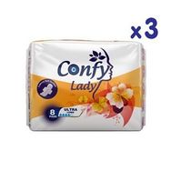 Confy Lady 8 Adet 3 Paket Extralong Maxi Hijyenik Ped