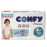 Confy Premium No:4+ Maxi Plus Bebek Bezi