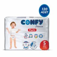 Confy Premium No:5 Junior 120 Adet Külot Bebek Bezi