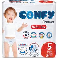 Confy Premium No:5 Junior 24 Adet Külot Bebek Bezi