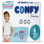 Confy Premium No:6 XLarge 36 Adet Bebek Bezi