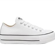 Converse 561680C Chuck Taylor All Star Leather Beyaz Platform Kadın Günlük Ayakkabı