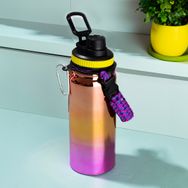 Cooker 1395-1 Bakır 700 ml Paslanmaz Çelik Sızdırmaz Çift Katmanlı Taşıma Askılı Çay Kahve Termosu