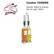 Cooker CKR896 150 ml 2 Parça Cam Sosluk Yağlık Tuzluk