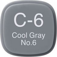 Copic C6 Cool Gray No.6 Markör Kalem