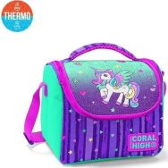 Coral High 11868 Mor Su Yeşili Unicorn Desenli Thermo Beslenme Çantası