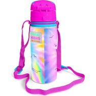 Coral High 11947 Kids Mavi Flamingo Desenli Pipetli Alüminyum 600 ml Matara