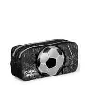 Coral High 12086 Kids Futbol Desenli İki Bölmeli Kalem Çantası