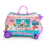 Coral High 16357 Kids Renkli Dondurmacı Kedi Desenli Otur-Çek Çocuk Valizi