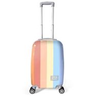 Coral High 16553 Renkli Çizgili Desenli 50 cm Kabin Boy Valiz