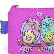 Coral High 21794 Kids Lavanta Açık Pembe Baykuş Desenli Simli Bozuk Para Çantası