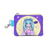 Coral High 21835 Kids Mor Pembe Anime Kız Desenli Bozuk Para Çantası