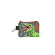 Coral High 21844 Kids Siyah Gri Dinozor Desenli Bozuk Para Çantası
