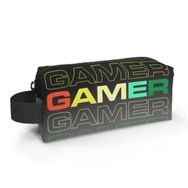 Coral High 22080 Kids Siyah Gri Gamer Desenli Kalem Çantası