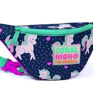 Coral High 22567 Kids Lacivert Unicorn Bel Çantası