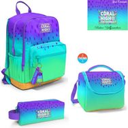 Coral High 23637 Mor Lila Renk Geçişli Okul Sırt Çantası