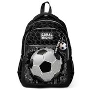Coral High 23653 Kids Futbol Desenli Üç Bölmeli Okul Sırt Çantası