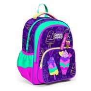 Coral High 23655 Kids Mor Pembe Dondurma Desenli Üç Bölmeli Okul Sırt Çantası
