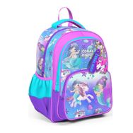 Coral High 23657 Kids Mor Pembe Unicorn Deniz Kızı Desenli Üç Bölmeli Okul Sırt Çantası