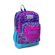 Coral High 23740 Mavi Mor Pembe Kalp Desenli Sırt Çantası