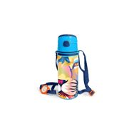 Coral High 600 ml 11938 M11 Kids Lacivert Saks Aslan Desenli Pipetli Alüminyum Matara