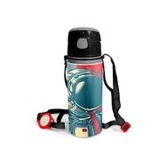 Coral High 600 ml 11941 M11 Kids Çivit Kırmızı Astronot Desenli Pipetli Alüminyum Matara