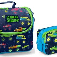 Coral High Beslenme Çantası Ve Kalemlik Takım - Lacivert - Off Road - Erkek Çocuk Kalemlik