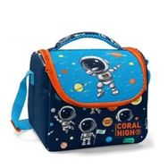 Coral High - Erkek Cocuk Icin Lacivert Mavi Astronot Baskili Beslenme Çantası
