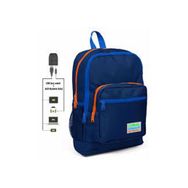 Coral High Erkek Çocuk Usb ve Aux Soketli Lacivert İlkokul ve Günlük Sırt Çantası