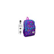 Coral High Kids Mor Kaktüs Desenli Usb Şarjlı Kulaklık Çıkışlı 23273 Okul Sırt Çantası