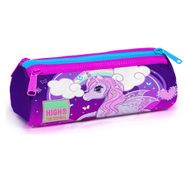 Coral High Kids Mor Pembe Unicorn Desenli Üç Bölmeli Kalem Çantası