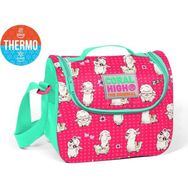 Coral High Kids Neon Mercan Alpaka Desenli Thermo Beslenme Çantası