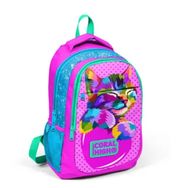 Coral High Kids Pembe Mavi Simli Üç Bölmeli 14387 Okul Çantası