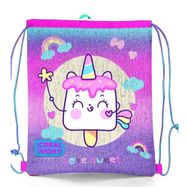 Coral High Kids Renkli Batik Unicorn Dondurma Desenli İpli Büzgülü Sırt Çantası 22685 Okul Çantası