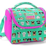 Coral High Kız Çocuk Pembe Yeşil Köpek Okul Thermo Yalıtımlı Beslenme Çantası