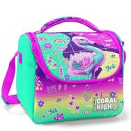 Coral High Kız Çocuk Su Yeşili Pembe Flamingo Okul - Isı Yalıtımlı Beslenme Çantası