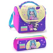 Coral High Mor Pembe Anime Kız Çocuk Beslenme Çantası Seti
