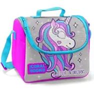 Coral High Pembe Unicorn Desenli Thermo Beslenme Çantası