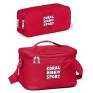 Coral High Sport Kırmızı Beslenme ve Kalem Çantası Okul Seti