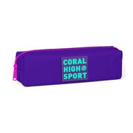 Coral High Sport Mor Tek Bölmeli Kalemlik