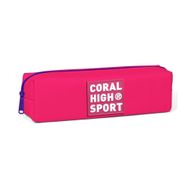 Coral High Sport Neon Mercan Tek Bölmeli Kalemlik