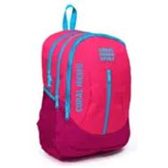 Coral High Sport Pembe Kırmızı Dört Gözlü Usb ve Aux Soketli Okul ve Günlük Sırt Çantası