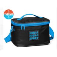 Coral High Sport Siyah Gri Thermo Beslenme Çantası