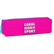 Coral High Sport Tek Bölmeli Pembe Kalem Çantası